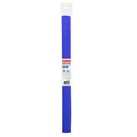 Бумага гофрированная (креповая), 32 г/м2, индиго, 50х250 см, в рулоне, BRAUBERG, 112520
