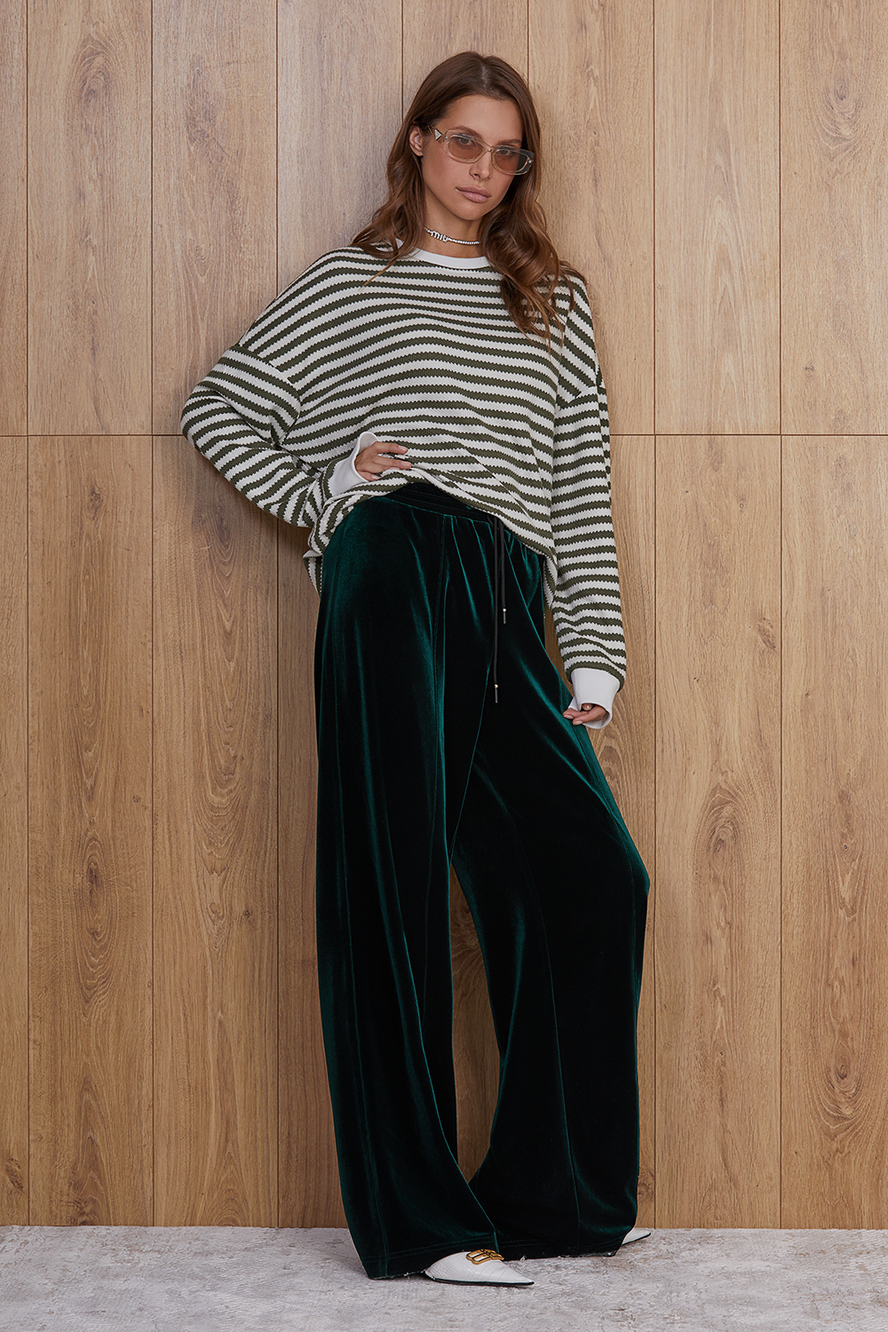 Брюки велюр