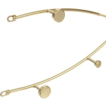 Ключница металлическая 8 крючков «ЛОФТ ВОСТ», элла, цвет золото, 55*15см (лейбл Селфи)