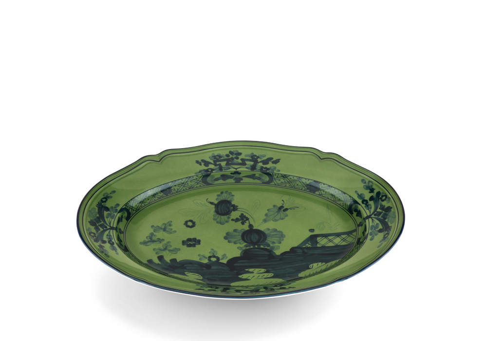 Блюдо овальное Richard Ginori Oriente Italiano Malachite (34 см)