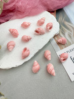 Керамические бусины, 21 мм, «Ракушка», персиковый, 5 штук