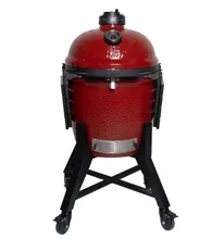 Керамический угольный гриль Diamond Egg Legend Red Magic, 46 см, красный, с ножками и столиками