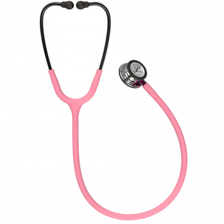 Стетоскоп Littmann Classic III, жемчужно-розовый, зеркальная акустическая головка, розовый ствол (5962)