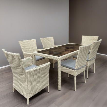 Комплект обеденный МОНЕ 4+2+1 бамбук