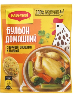 Бульон с курицей, овощами и зеленью 100 г * 5 шт