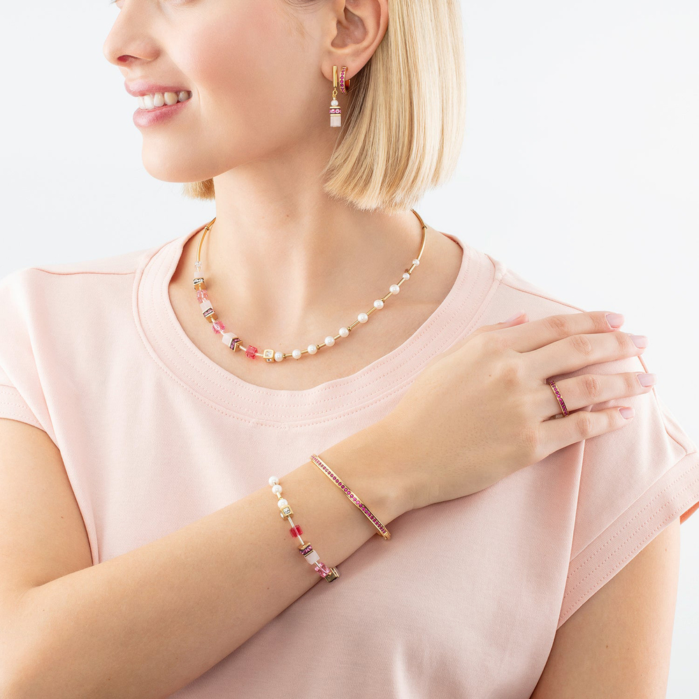 Браслет Coeur de Lion Pink-Gold 17 см 0127/33-0416