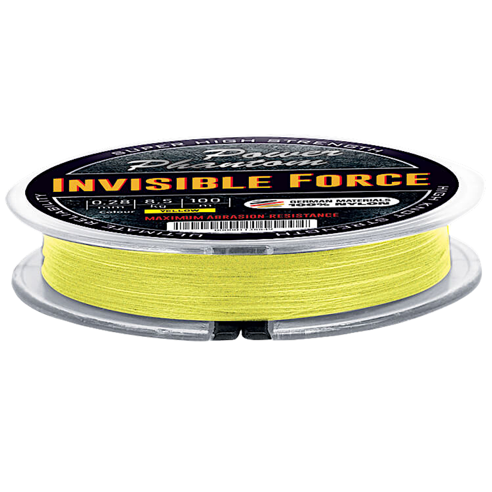 Леска Power Phantom Invisible Force 100м 0.40мм 15.1кг Fluo