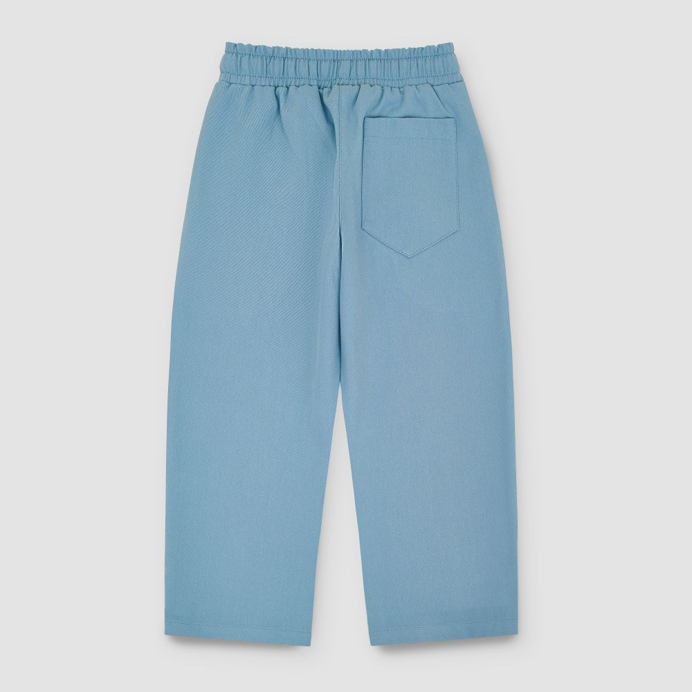 Брюки из денима серо-голубого цвета