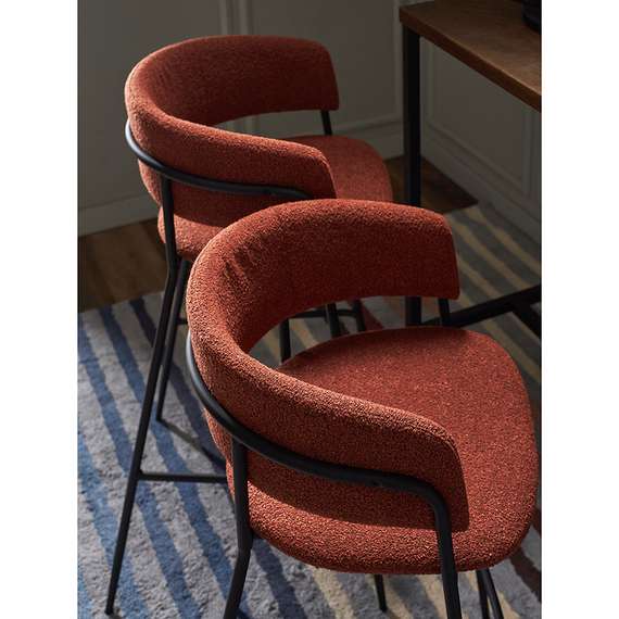 Барный стул Helning, терракотовое букле