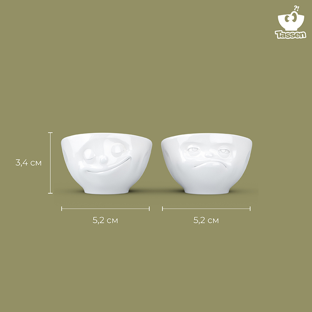 Набор подставок для яиц happy & hmpff, белый, 2 шт.