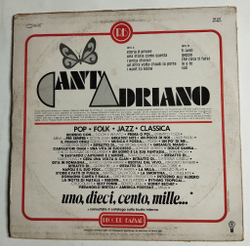 Винтажная виниловая пластинка LP Adriano Celentano Cantadriano (Italy 1980)