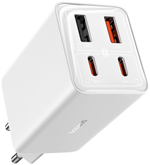 Зарядное устройство Baseus GaN6 Pro 2C+2U 65W USB Type-C, USB белый