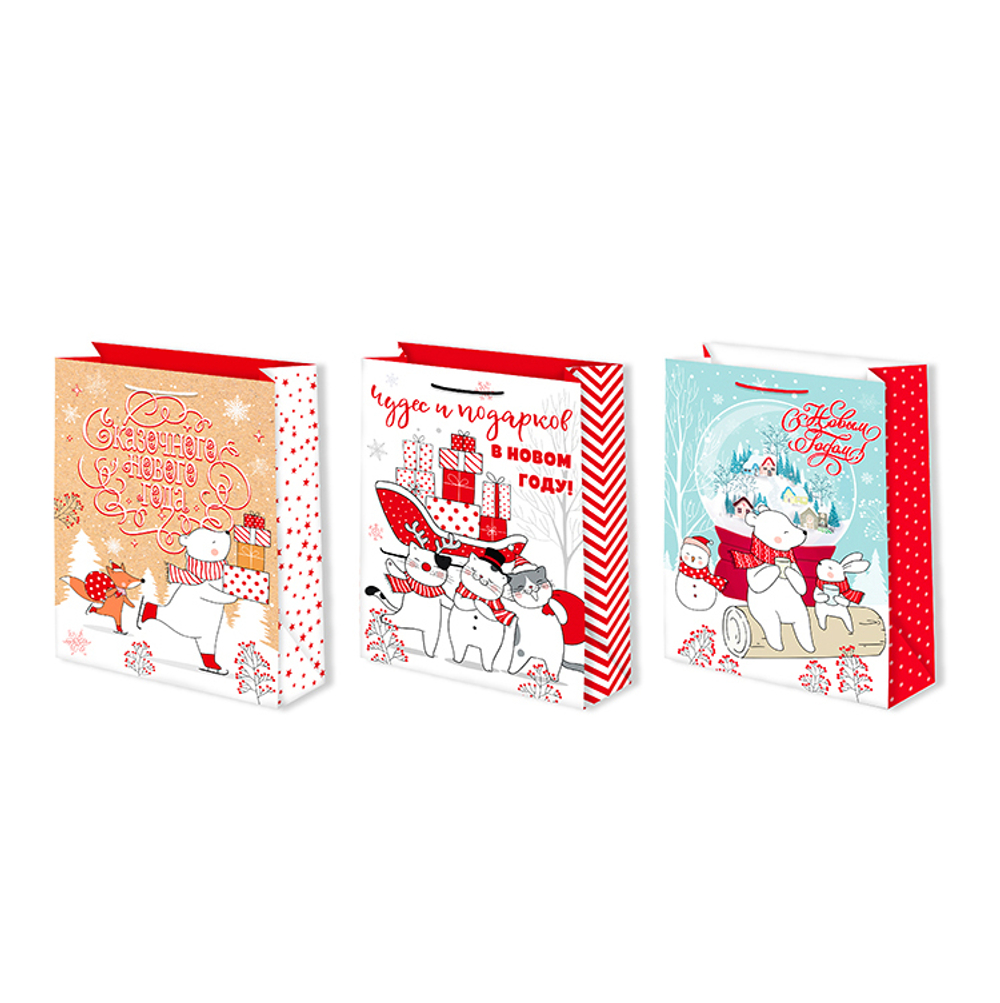 Пакет подарочный 22*31 мм НГ (1шт)