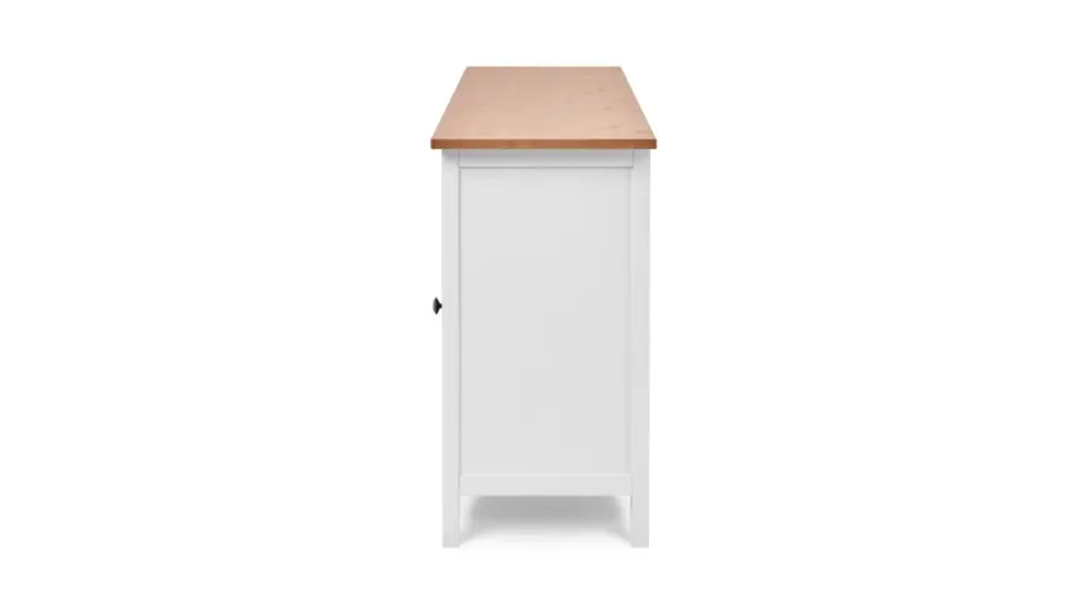 Сервант - аналог IKEA HEMNES / ХЕМНЭС/ ХЕМНЕС / КЫМОР / ИКЕА 157х89х47 см, белый/светло коричневый