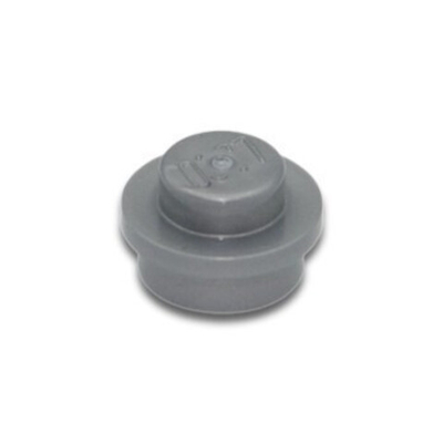 Lego 50шт Плитка 1х1 круглая (серебристый) 4073-4633691