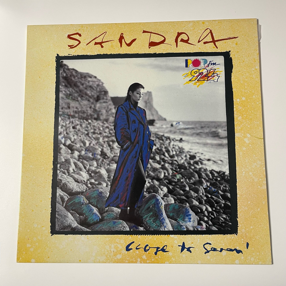 Винтажная виниловая пластинка LP Sandra Close To Seven (Греция 1992)