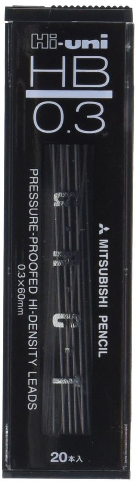 Грифели 0,3 мм Mitsubishi Hi-Uni HB