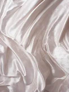 Ткань шелк Армани Жаккард, арт. 1870/2, дизайн "цветы на ветке", кремовый