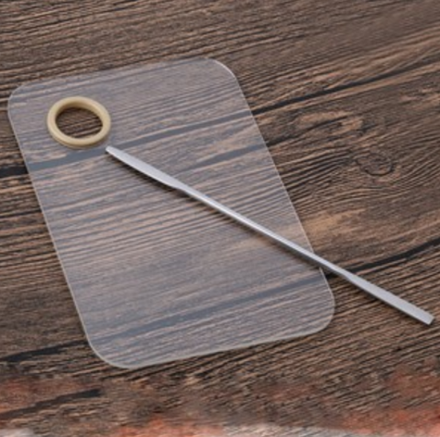 Палитра пластиковая с пушером для смешивания гель-лаков и красок