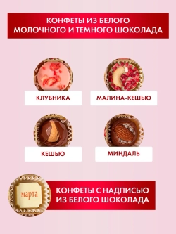 Конфеты шоколадные ручной работы С 8 марта