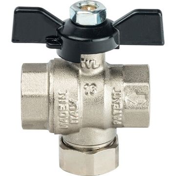 Кран шаровой с фильтром Stout 1" (ручка-бабочка) SVF 0002 000025