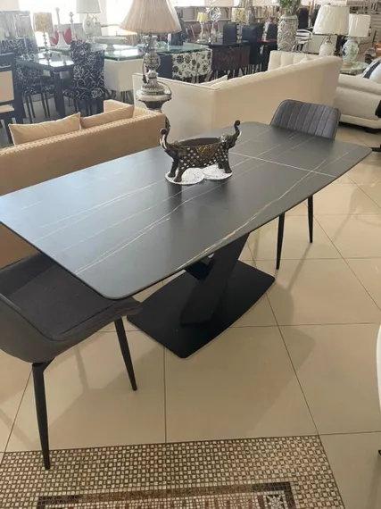 Стол Laurel 180х90 см черная керамика