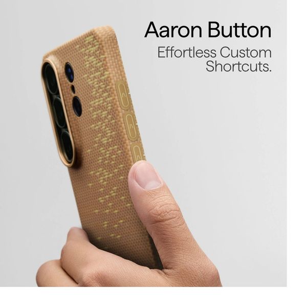 Чехол Pitaka Edge Case для Samsung S26 Ultra, Золотой блик | Golden Glint