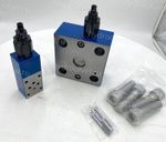 LFA40DBWD2-7X/100 - Крышка для логического клапана, типоразмер Ду40 функционал - DBWD2 = крышка с предохранительным клапаном с ручной настройкой с функцией запирания, под установку распределителя Ду6, два выхода X и Y, элемент регулировки - винт под шестигранник с защитным колпачком, диапазон настройки давления до 100 бар, уплотнение NBR