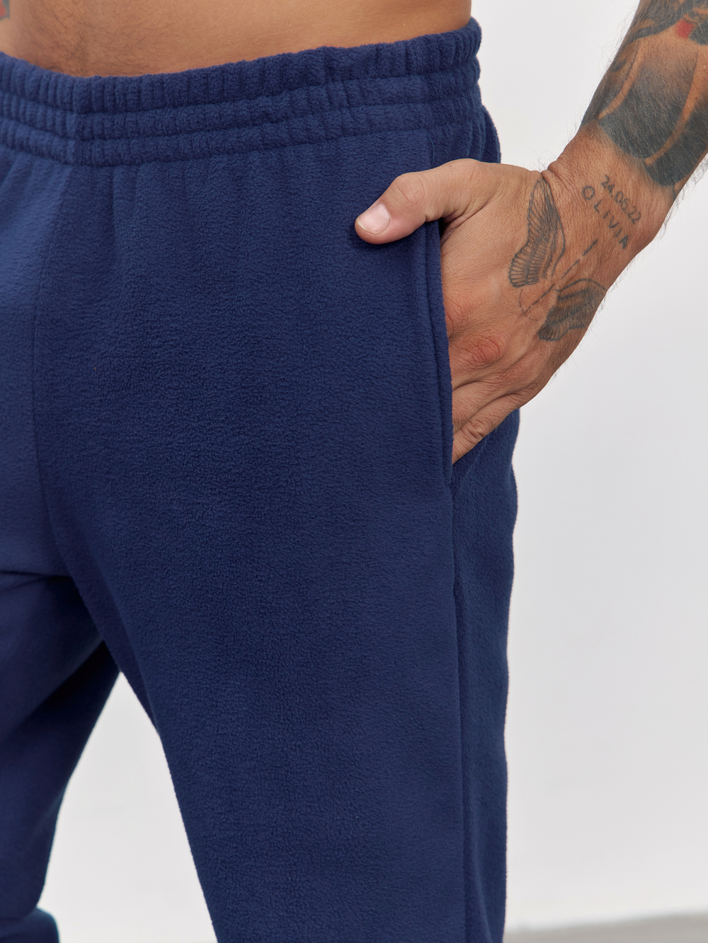 Брюки флисовые(темно-синий)