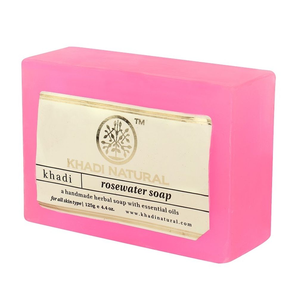 Мыло Khadi Natural Розовая вода Rose Water Soap 125 г