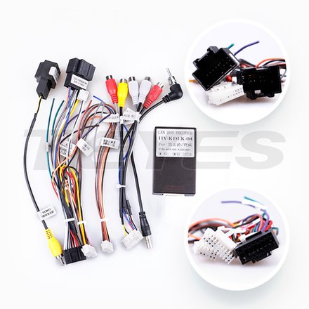 Комплект рамки с разъёмами 9" Cadillac Escalade 3 GMT900 2006-2014 SLS 2007-2012 с кнопками - Car-Smart 9710