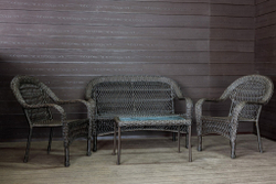 Садовый комплект из искусственного ротанга Мэдисон НЬЮ (Medison NEW) terrace set  с прямоугольным столиком без подушек