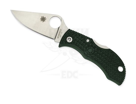 Складной нож Spyderco Manbug ZDP 189MGREP c клинком из стали ZDP-189, рукоять FRN