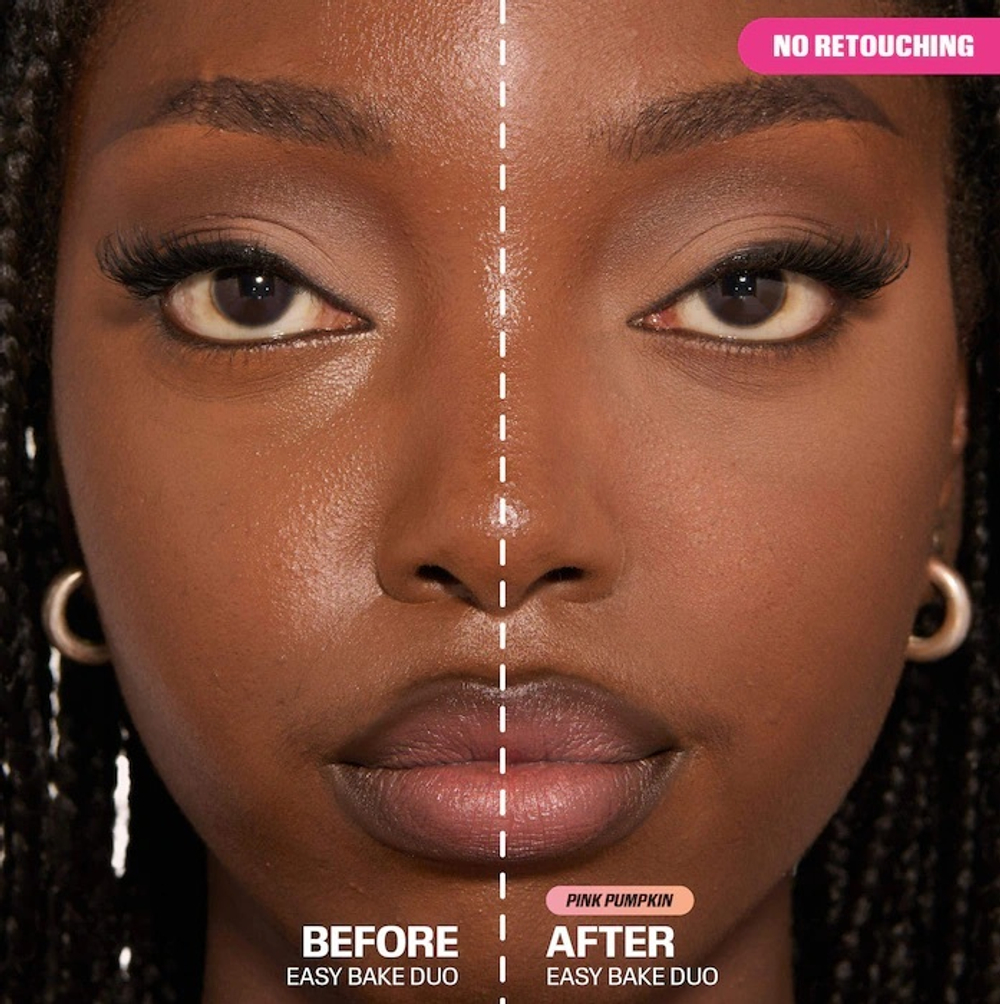 Huda Beauty Easy Bake Loose Powder Brightening + Correcting Duo - Pink Pumpkin