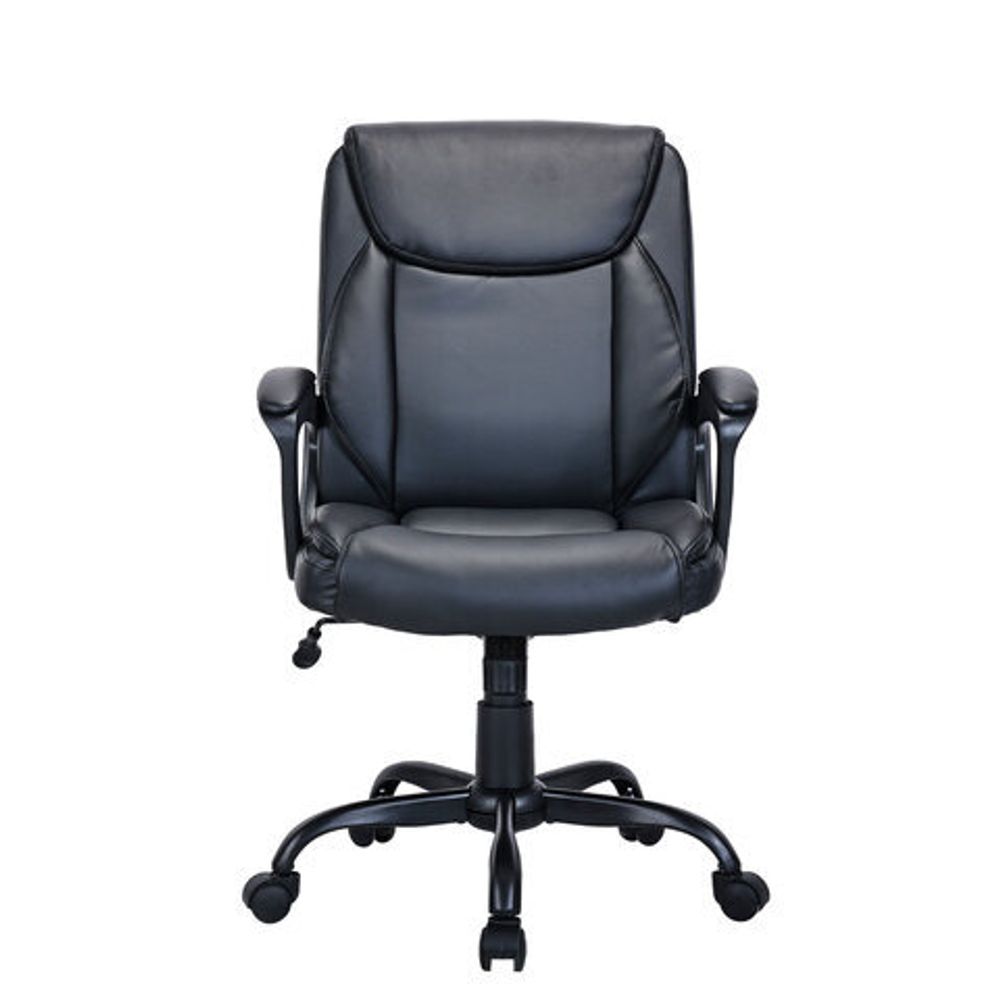 Кресло BRABIX "Forex EX-529", экокожа, разборное пятилучие, черное, 532980