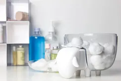 Держатель для ватных дисков sheep чёрный-белый