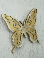 Декор для дома на стену "Золотые бабочки"