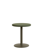 Уличный стол Esilda зеленый из цемента и стали со столешницей Ø70 см