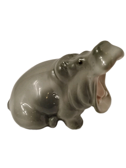 Фарфоровая статуэтка "Бегемот" (ЛФЗ), СССР, 1970-1991 гг.