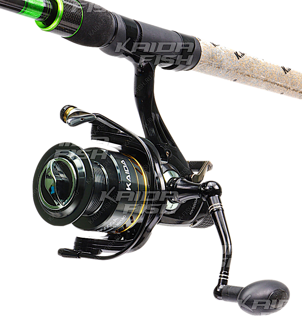 Катушка с байтранером Kaida KW-4000A #bb6+1 5.2:1 0.30/0.35/0.40мм-175/130/100м 382г