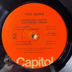 Винтажная виниловая пластинка LP The Band Northern Lights Southern Cross (США 1975)