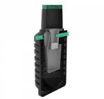 Септик переливной Мультпласт Термит Профи+ 1.5 S 1500 л. вертикальный / 600 л. в сутки / 3 чел. / самотечный сброс (110x110x243см;90кг;черный) - арт.555452.5