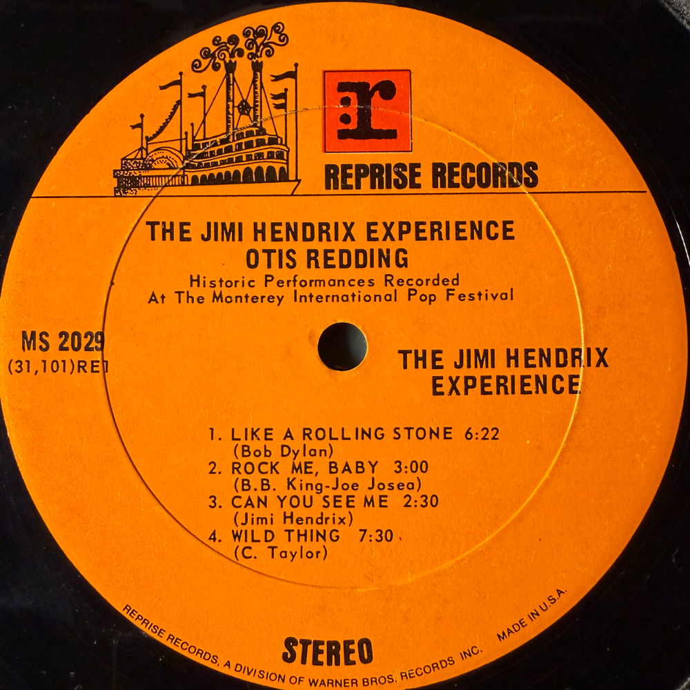 Otis Redding / The Jimi Hendrix Experience ‎– Historic Performances Recorded At The Monterey International Pop Festival (США 1970г.)