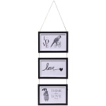 Фоторамка на 3 фото 10*15см «Maria» цвет черный