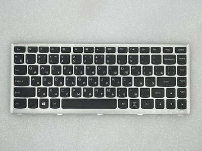 Клавиатура для ноутбука Lenovo U310 раскладка - русская, без подсветки, серая (25208395), оригинал