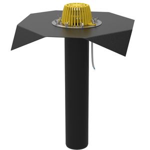 Воронки для неэксплуатируемой кровли с битумным полотном