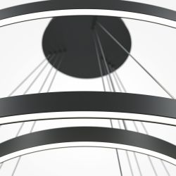 Люстра подвесная светодиодная диммируемая Maytoni Rim MOD058PL-L174BK