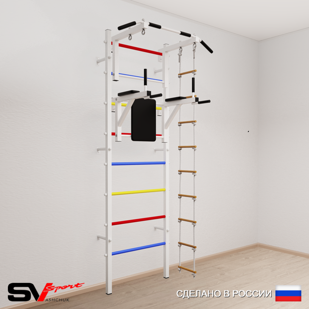 Шведская стенка Sv Sport усиленная 672 (Турник стандарт/Брусья/Лестница)