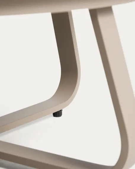 Уличный столик Tamaris из алюминия цвета таупе Ø80 см