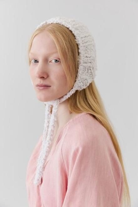 Мини-косынка из хлопка белого цвета